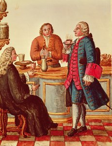 Nobles Vénitiens dans un Café - Jan van Grevenbroeck